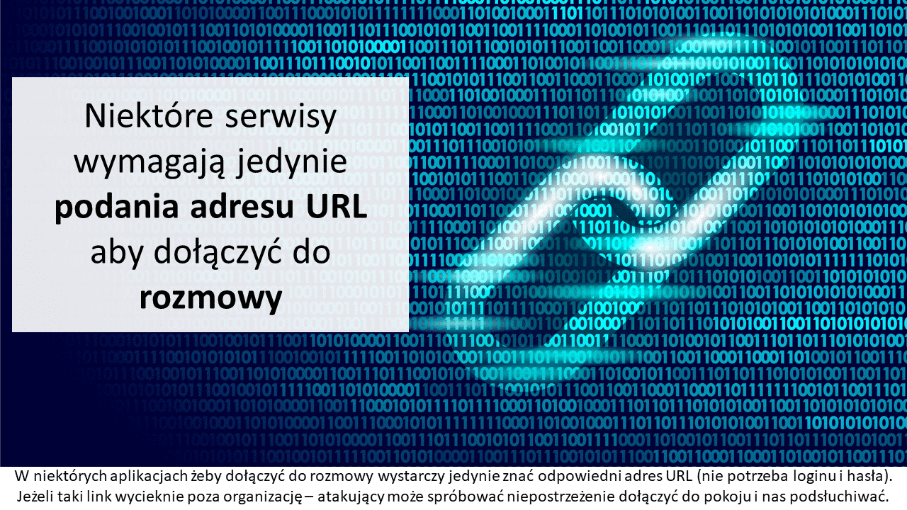 Niektóre serwisy wymagają jedynie podania adresu URL aby dołączyć do rozmowy